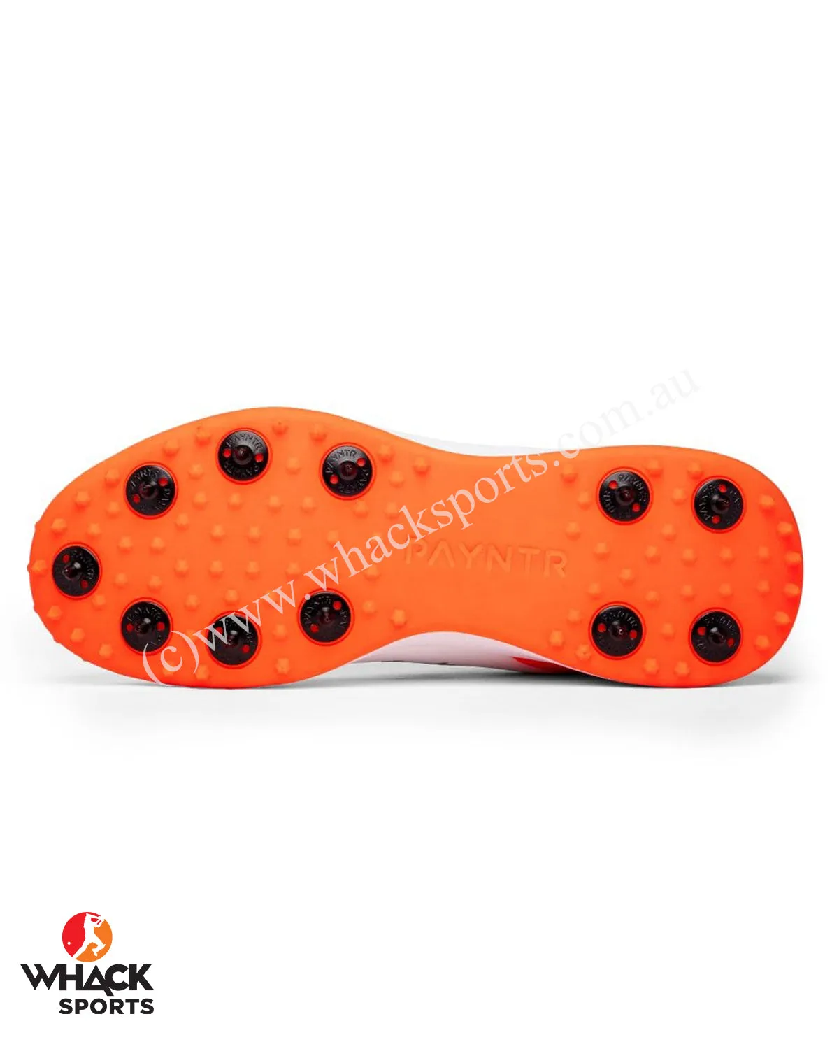 Payntr XPF-AR All Rounder Cricket Shoes - Steel Spikes - Orange