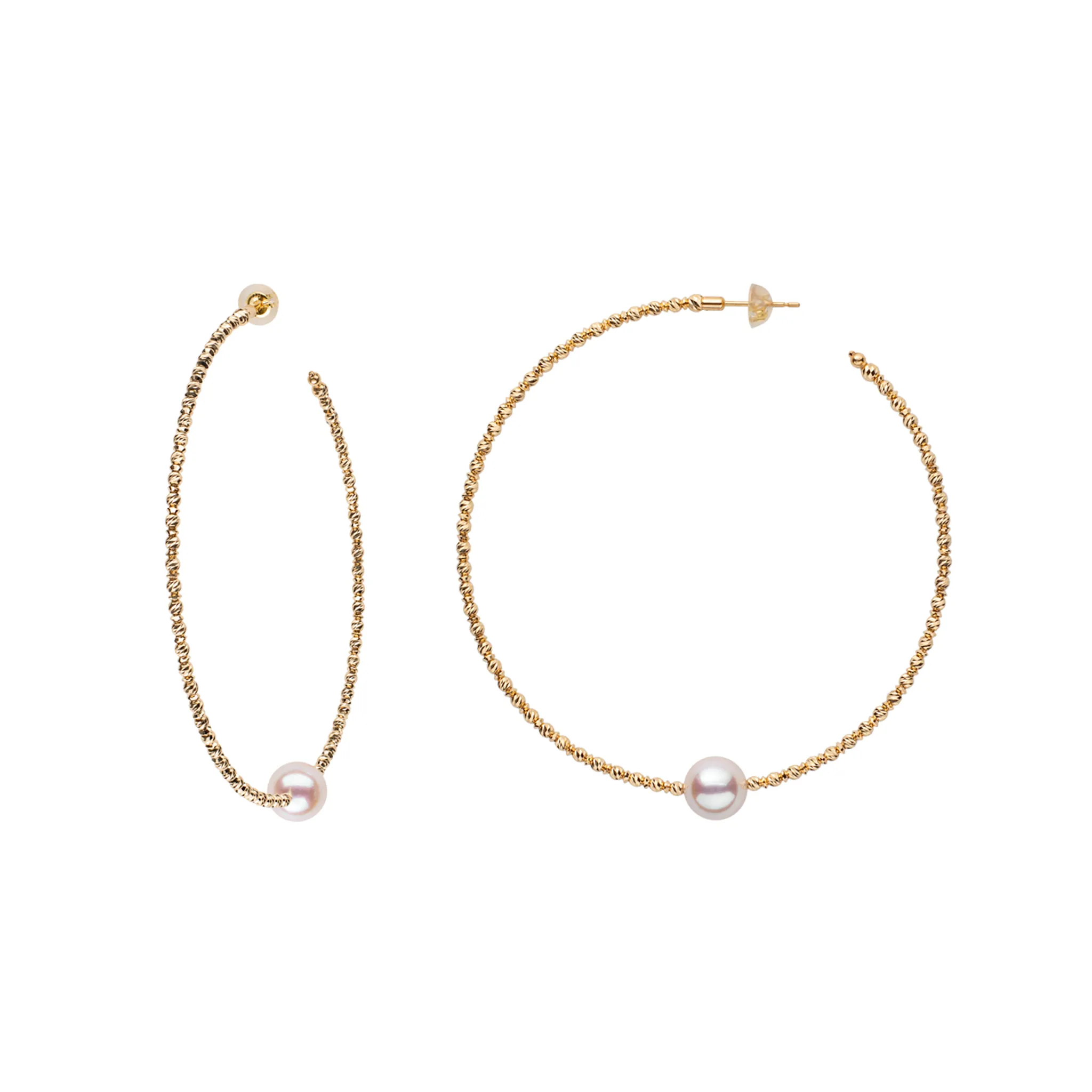 Petite Sparkle Bangle Hoop Earrings