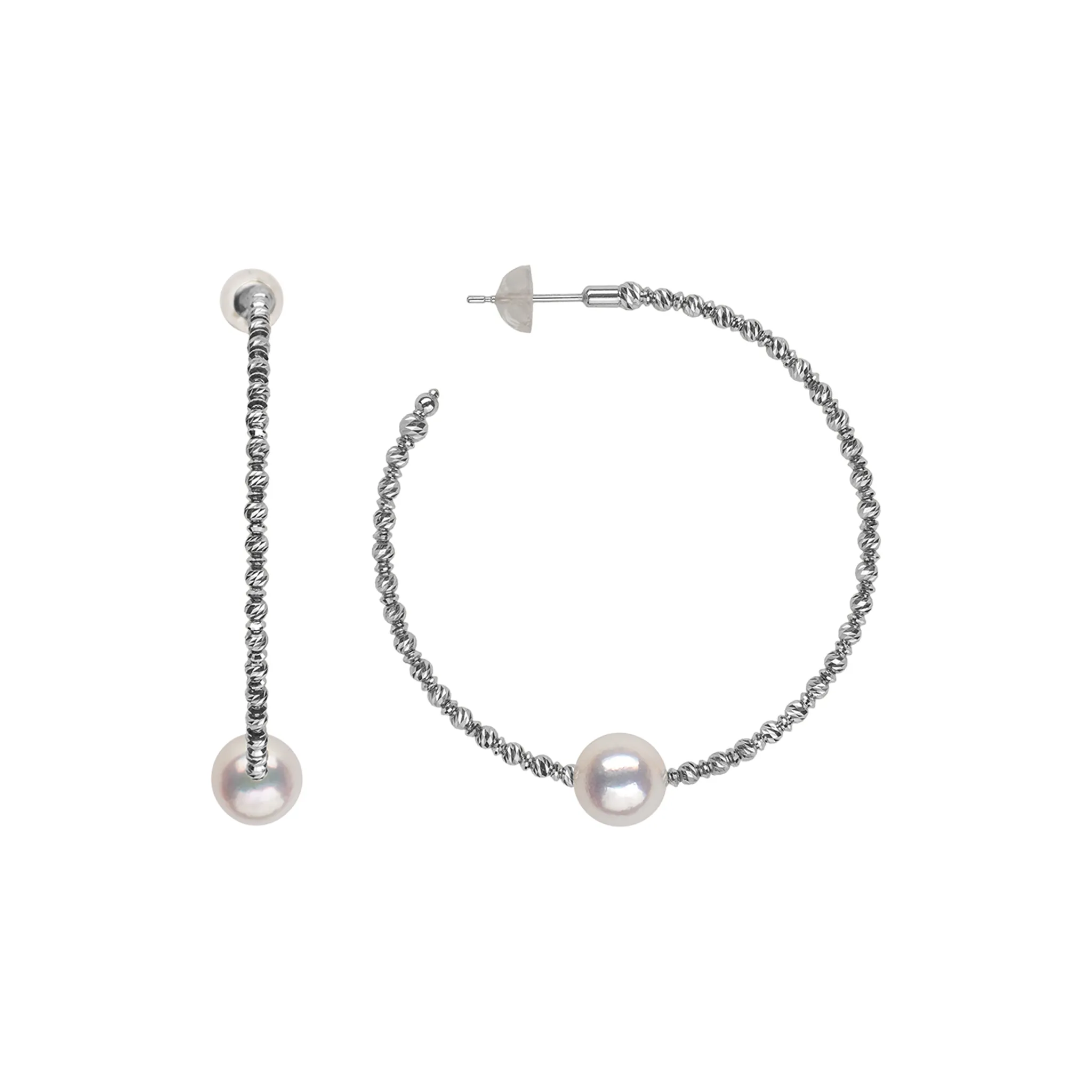 Petite Sparkle Bangle Hoop Earrings