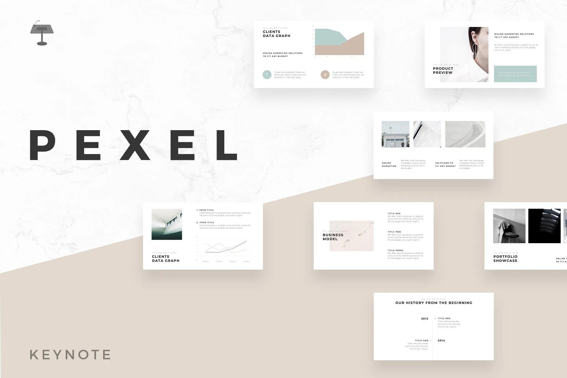 Pexel Minimal Keynote Template