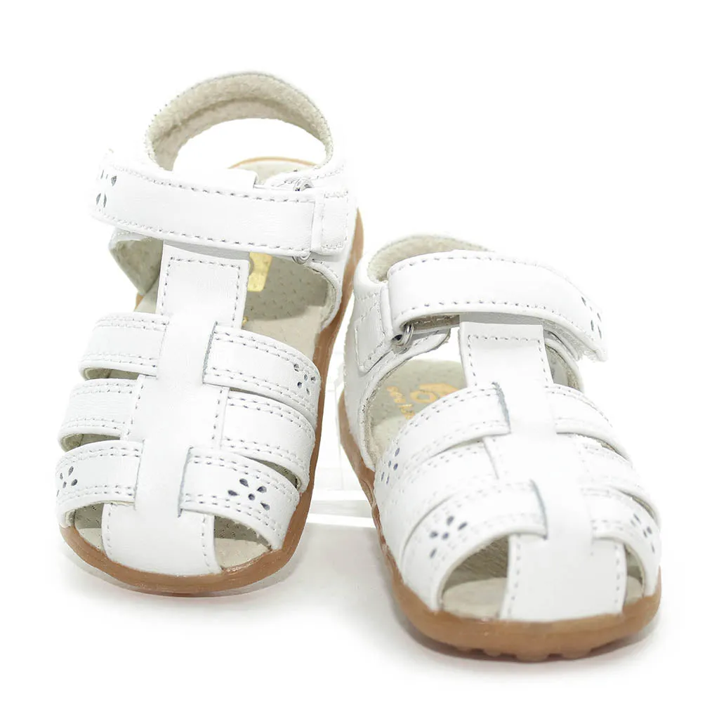 See Kai Run Gloria IV Sandals White Infants Walkers Toddlers Kids Girls - Kids Shoes