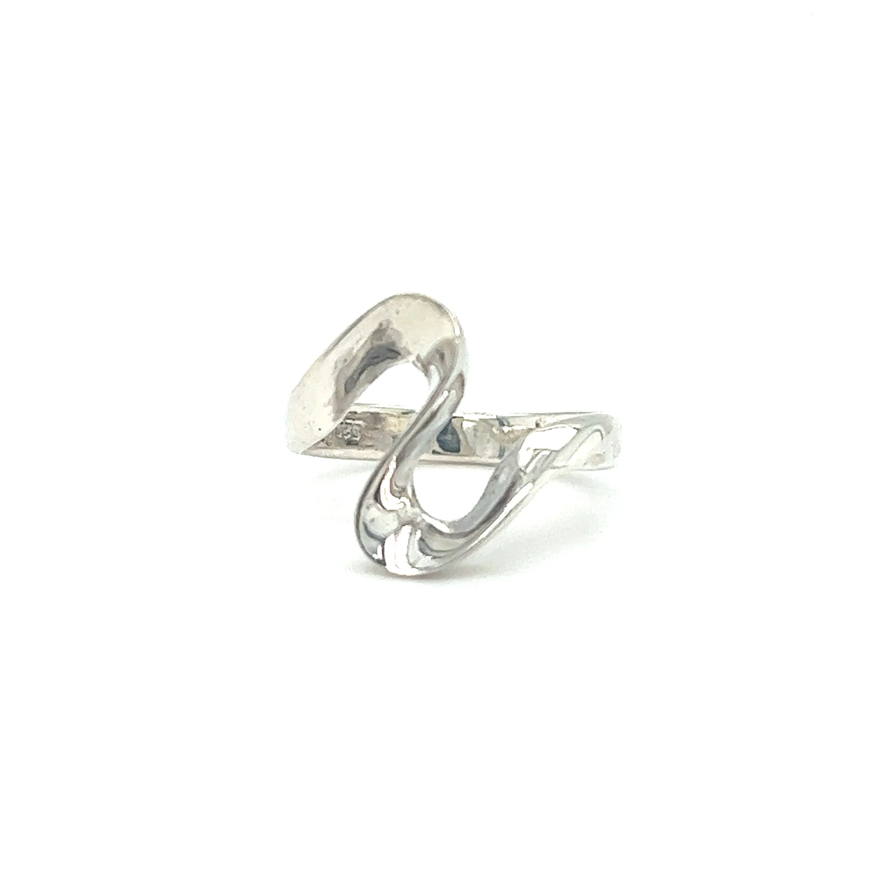 Silver Freeform Swirl Ring