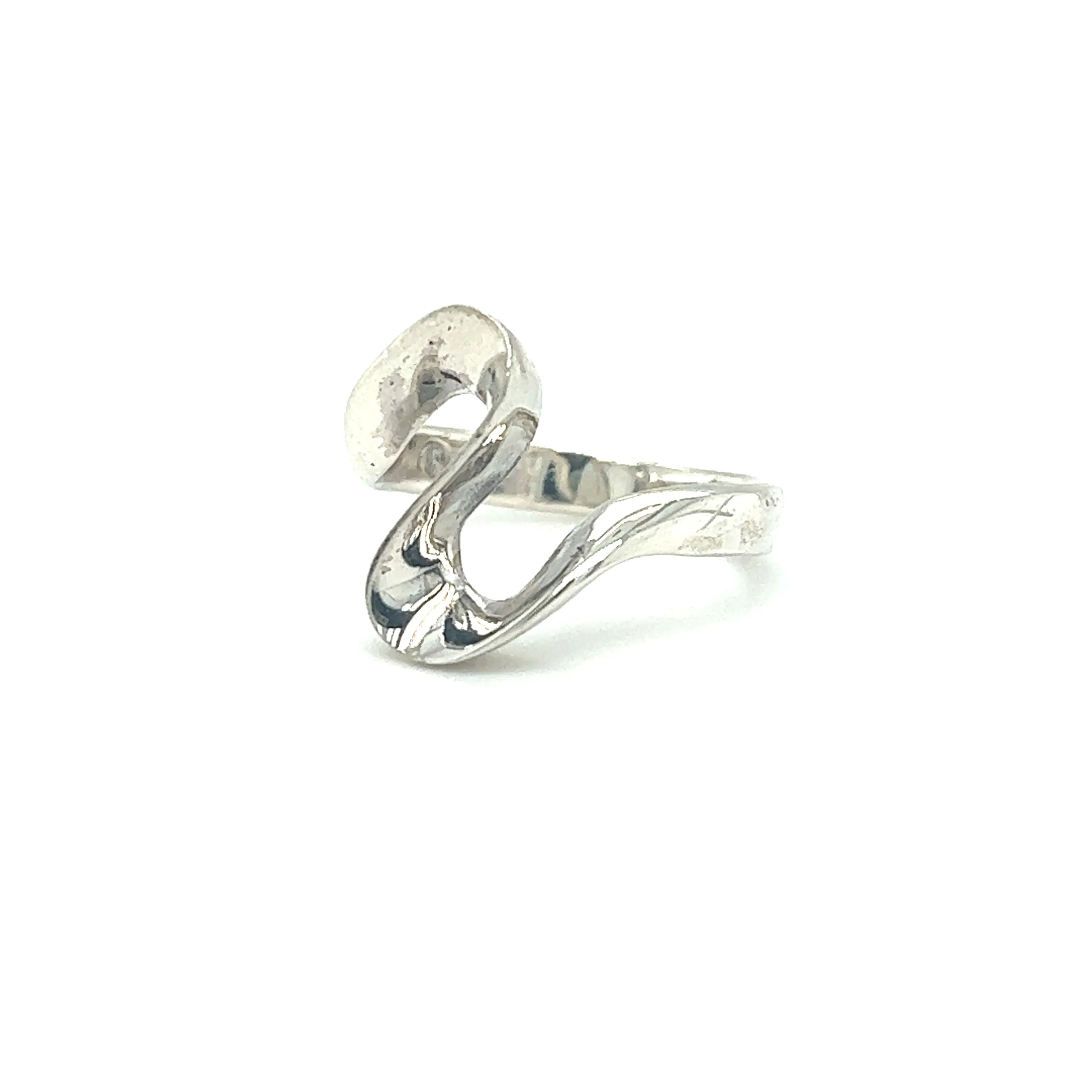 Silver Freeform Swirl Ring