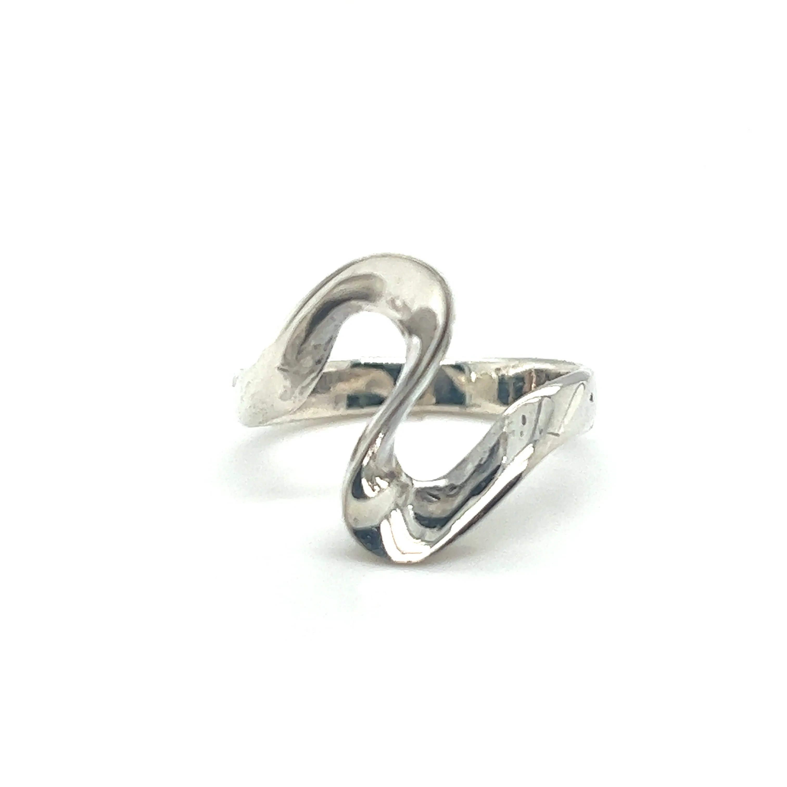 Silver Freeform Swirl Ring