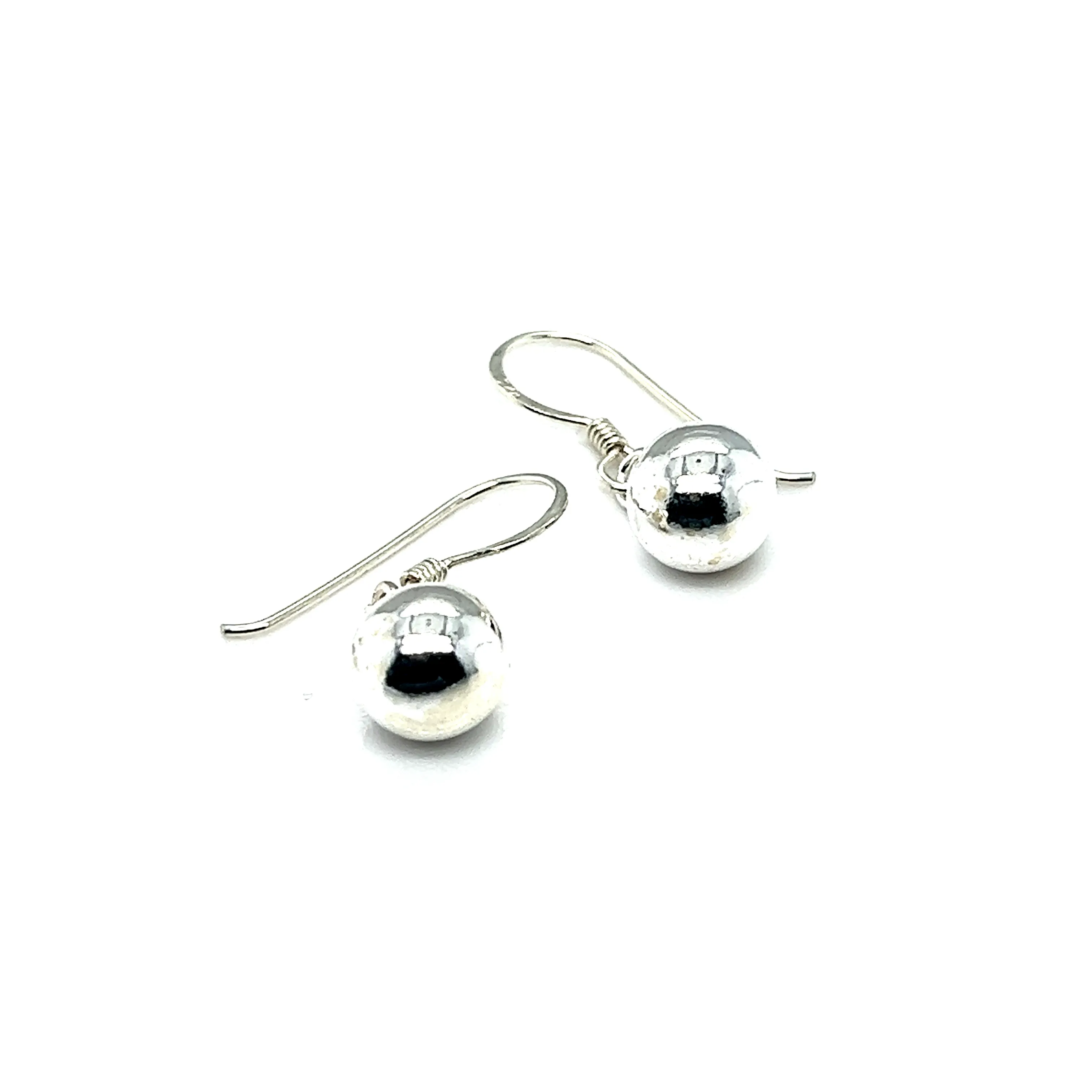 Simple Dangling Ball Earrings