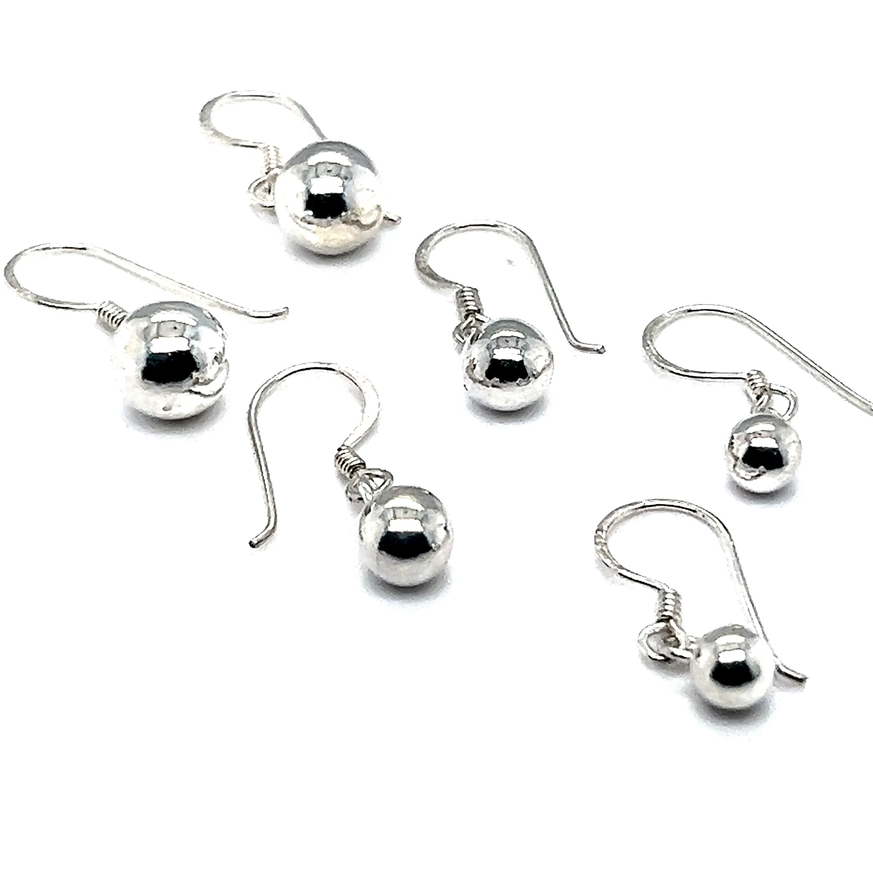 Simple Dangling Ball Earrings