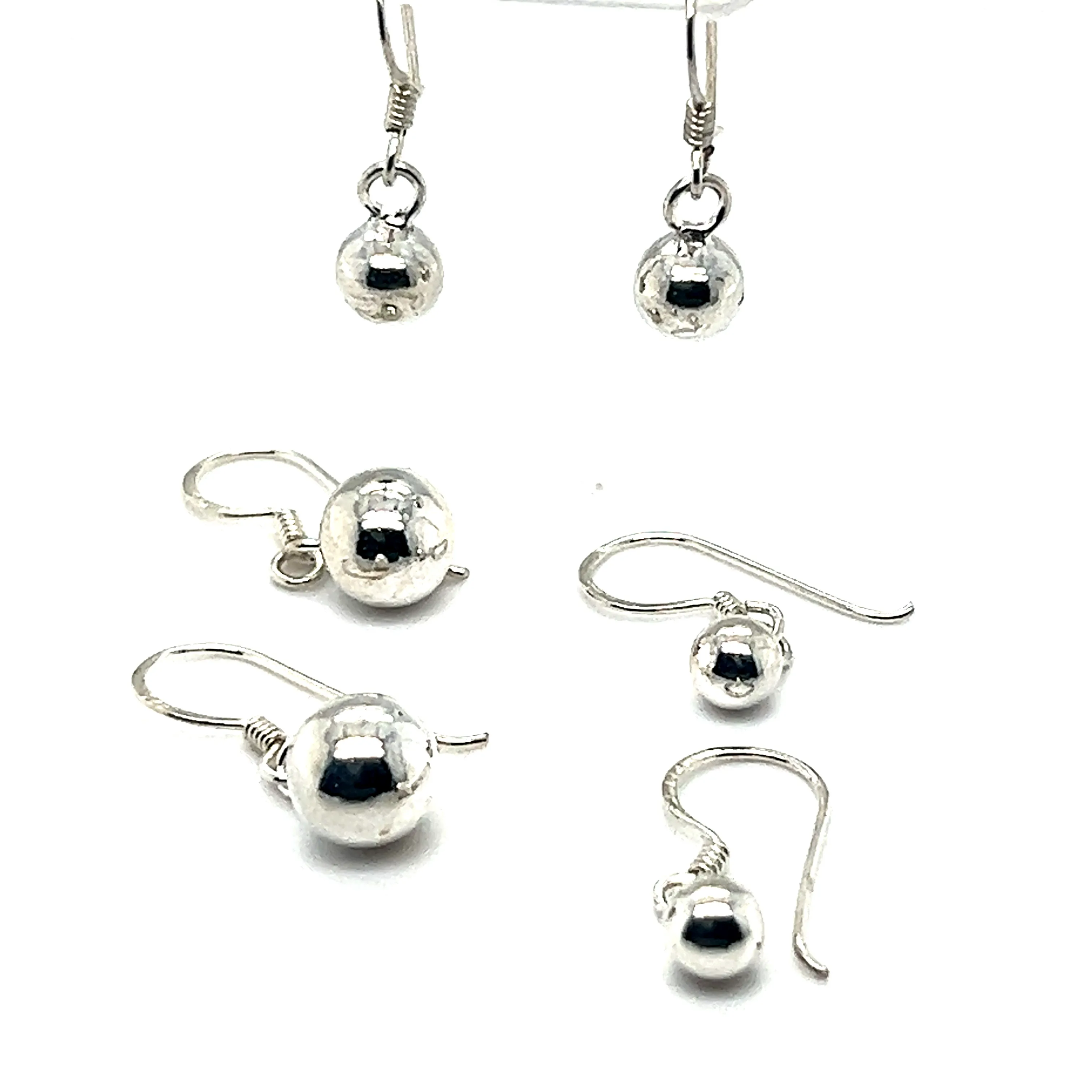 Simple Dangling Ball Earrings