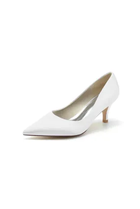 Simple Pointed Toe Kitten Heels