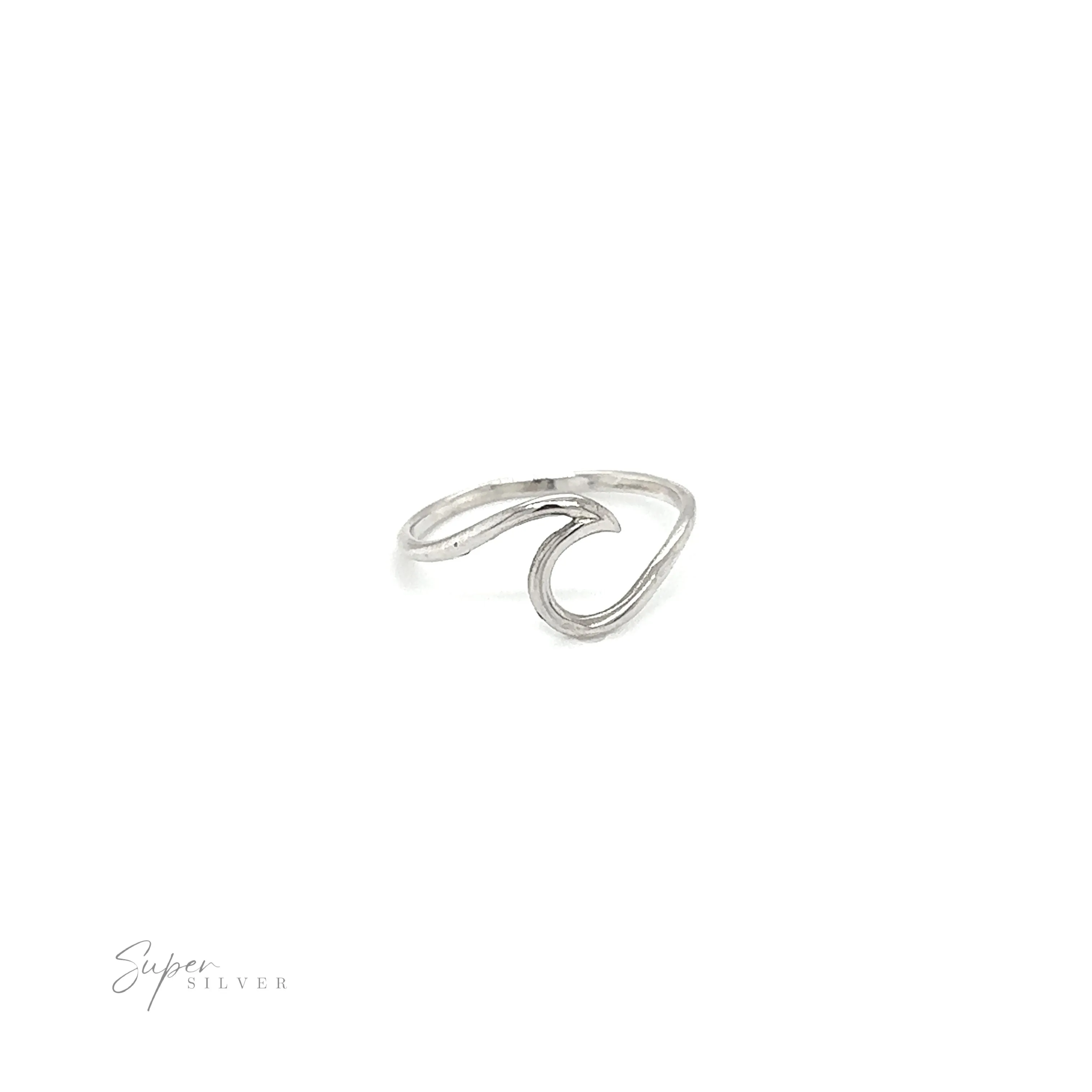 Smooth Crashing Wire Wave Ring