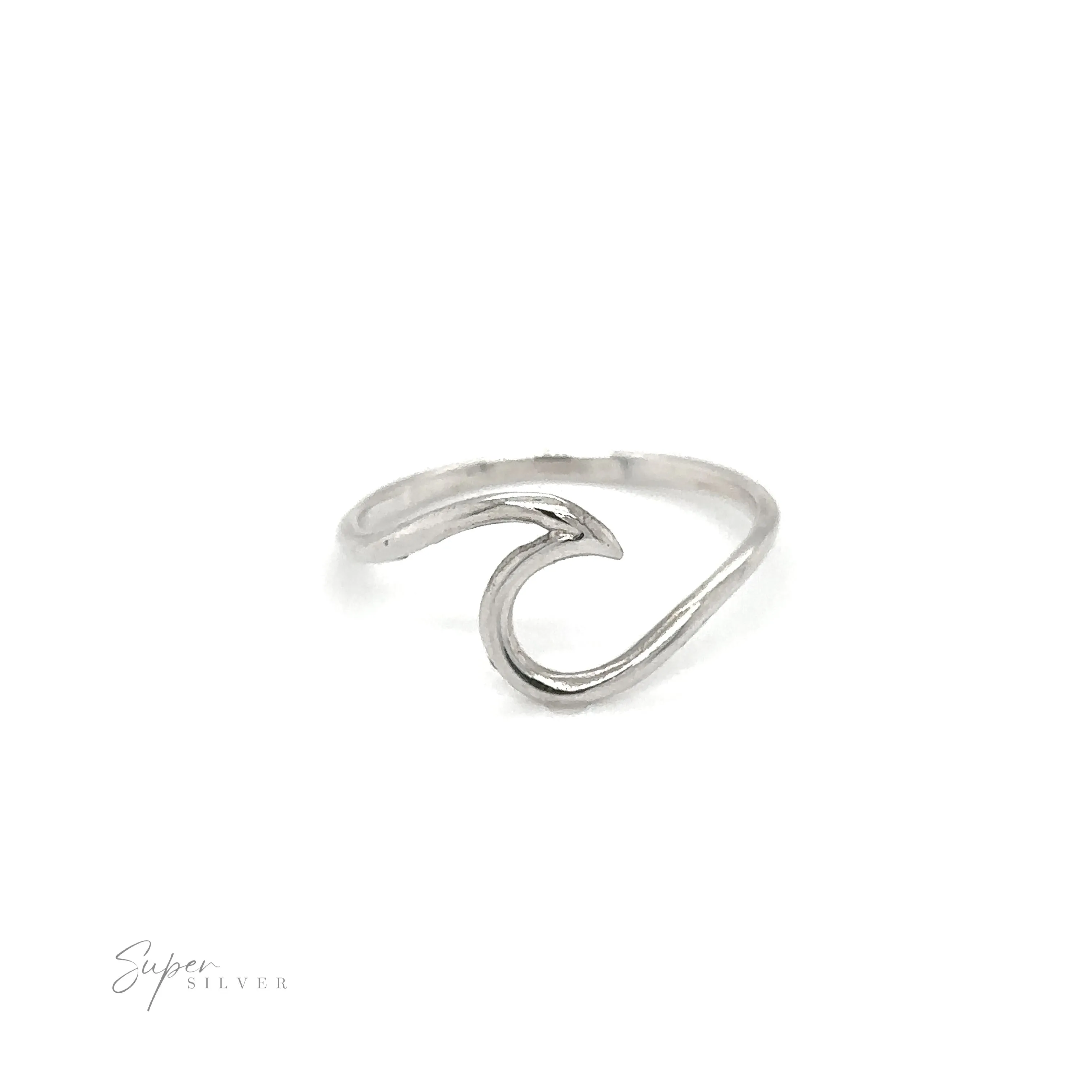 Smooth Crashing Wire Wave Ring