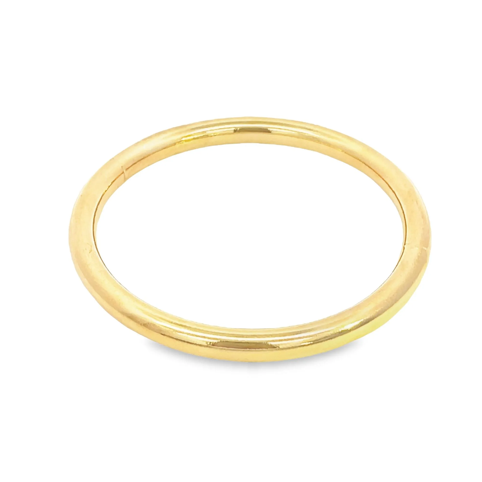 Solid and Simple Minimalist Gold Bangle