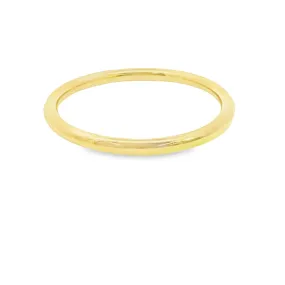 Solid and Simple Minimalist Gold Bangle