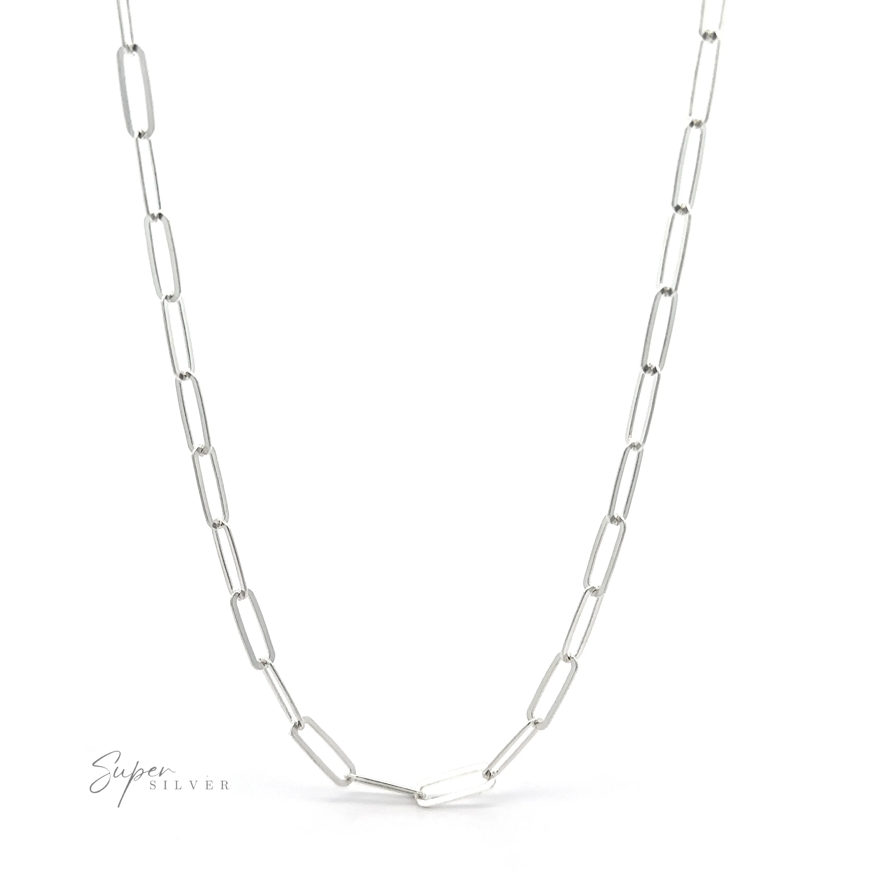 Sterling Silver Paperclip Chain