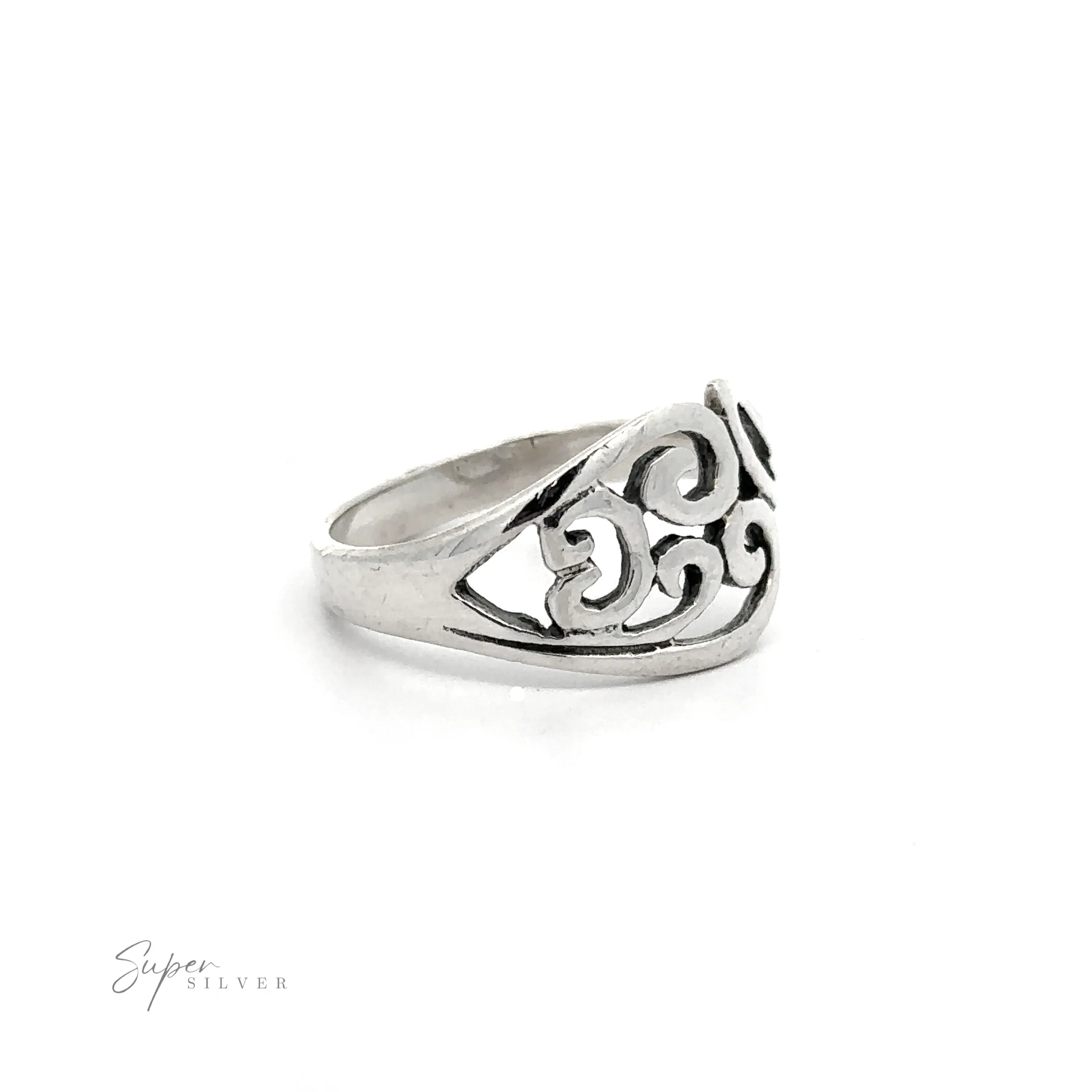 Swoopy and Spiral Ring