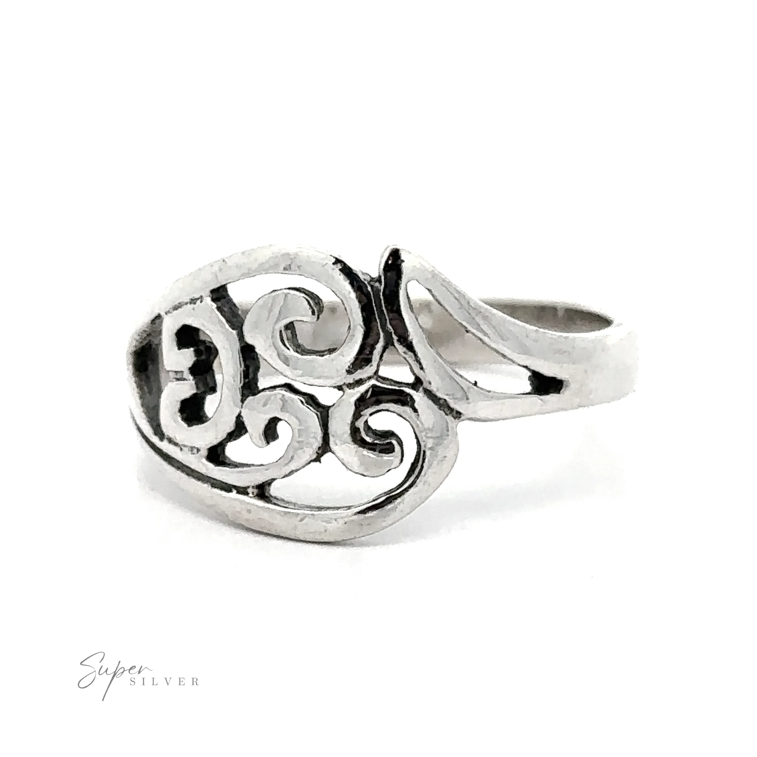 Swoopy and Spiral Ring