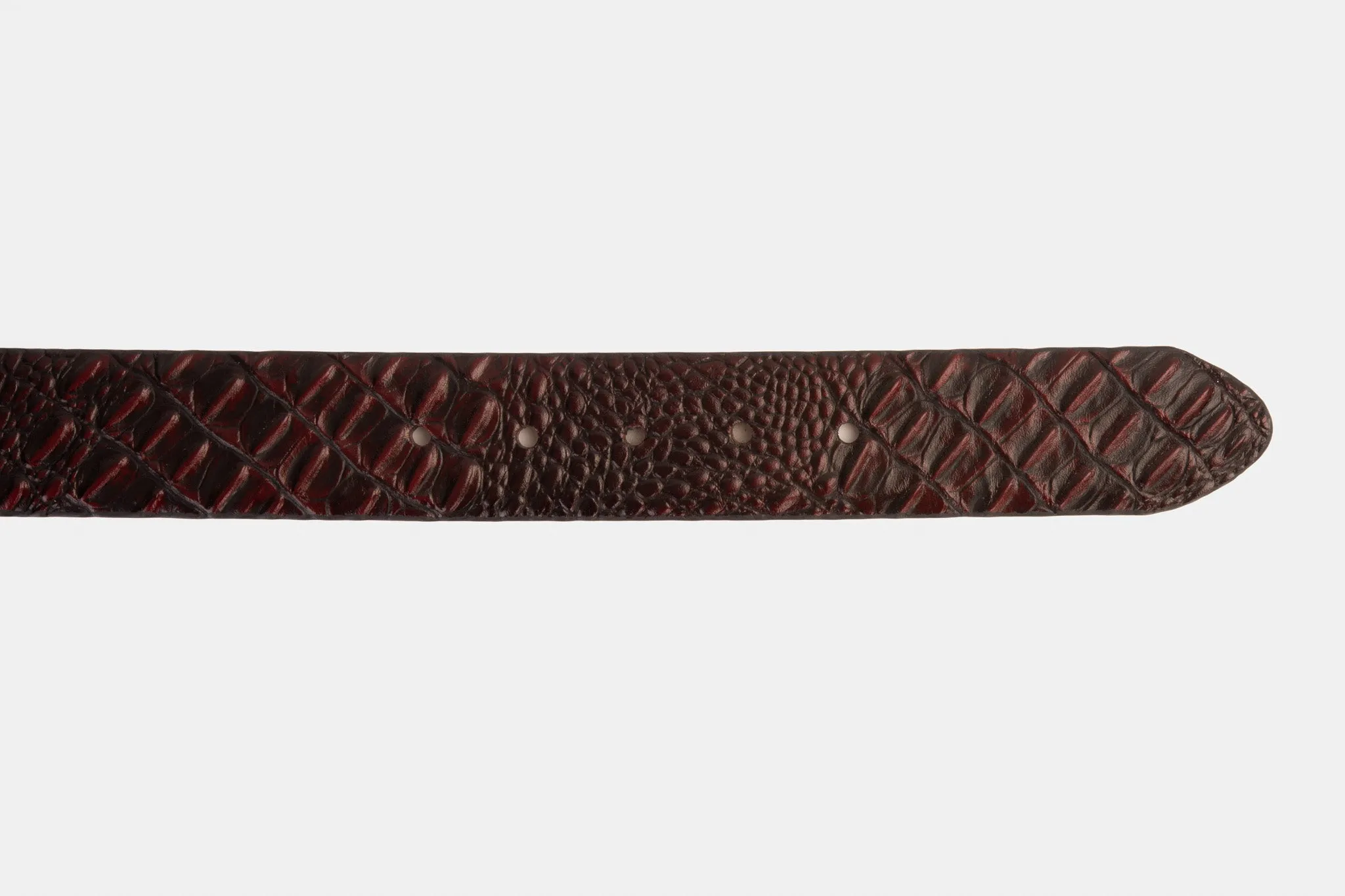 The Randor Burgundy Leather Belt