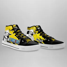 Usopp High Top Shoes OP Custom Anime Sneakers Mix Manga