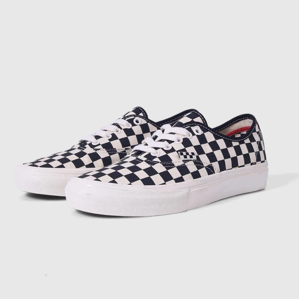 Vans Pro Skate Authentic Checkerboard Shoes - Checkerboard/Marshmallow