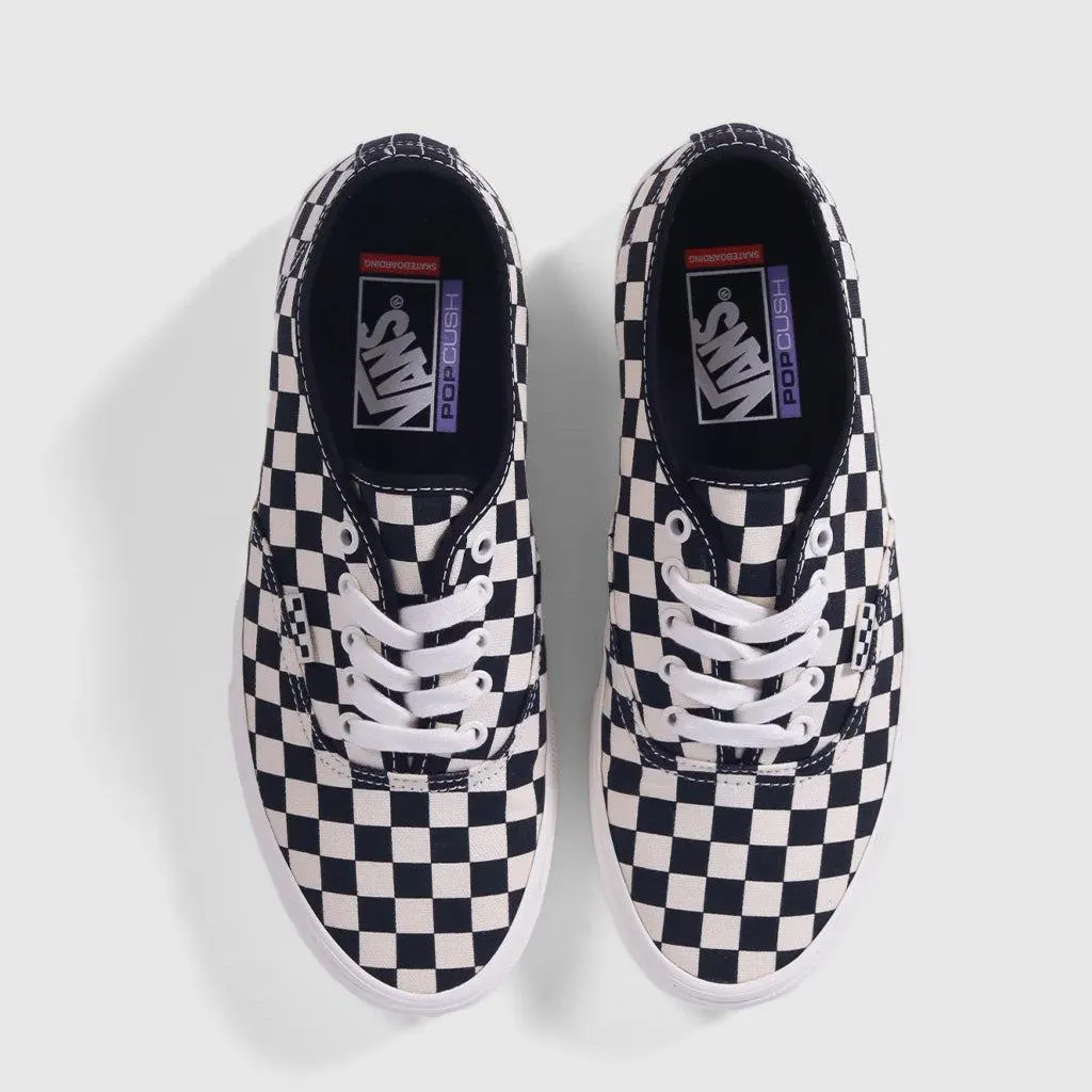 Vans Pro Skate Authentic Checkerboard Shoes - Checkerboard/Marshmallow