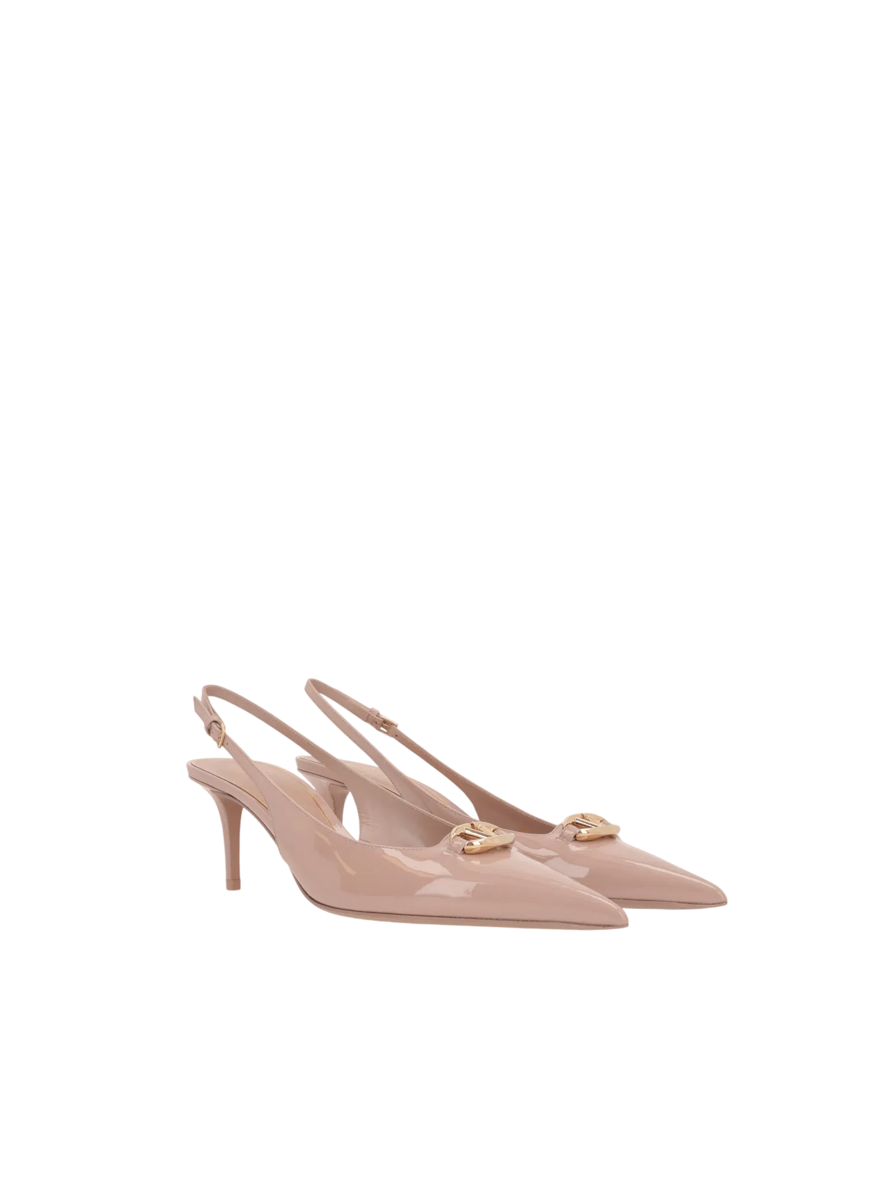 Vlogo Bold Edition Patent Slingback Pumps