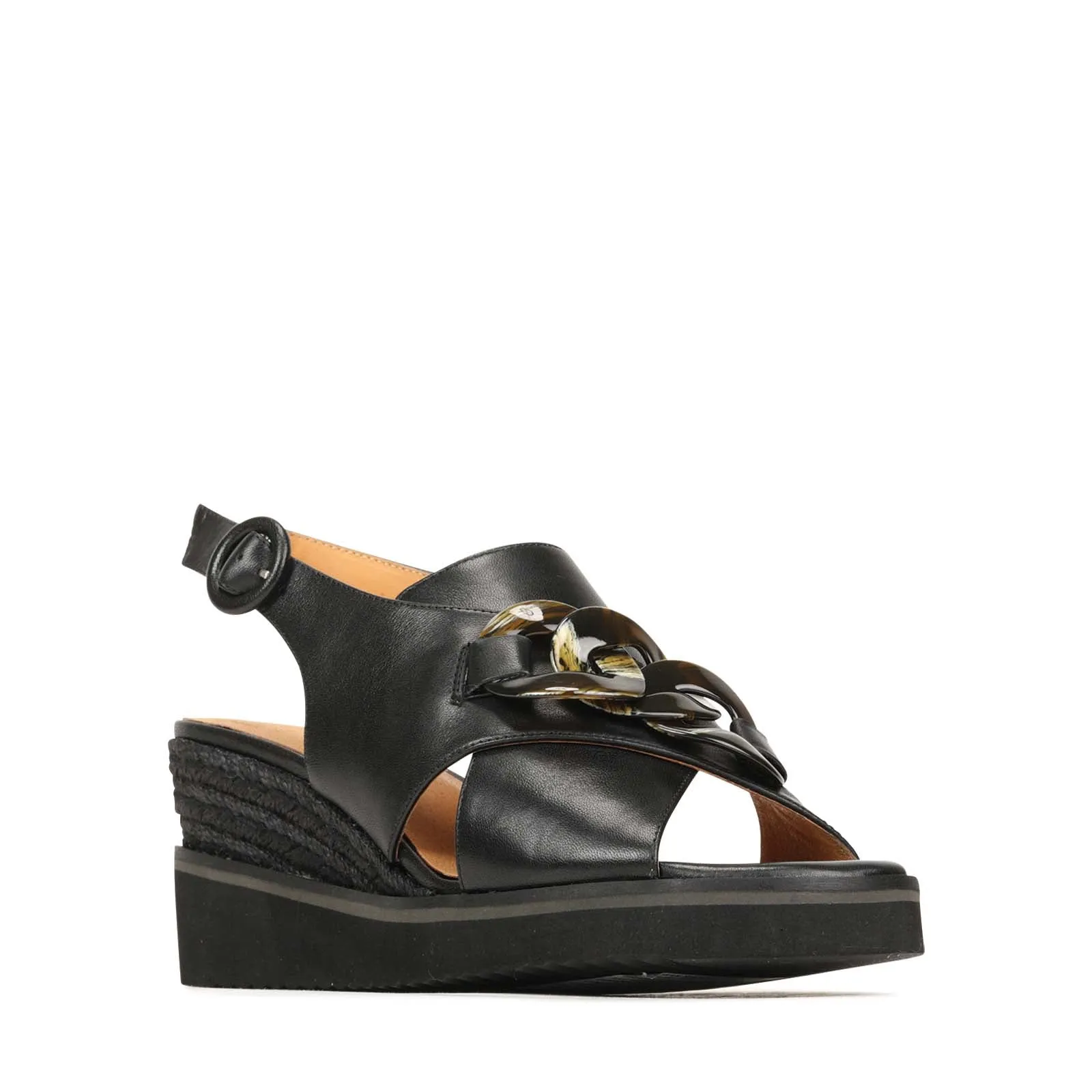 WAYFARER WEDGE SANDAL LEATHER